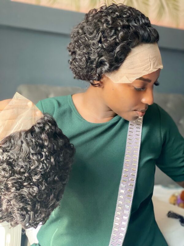 Mini frontal Jerry curl wig - Image 2