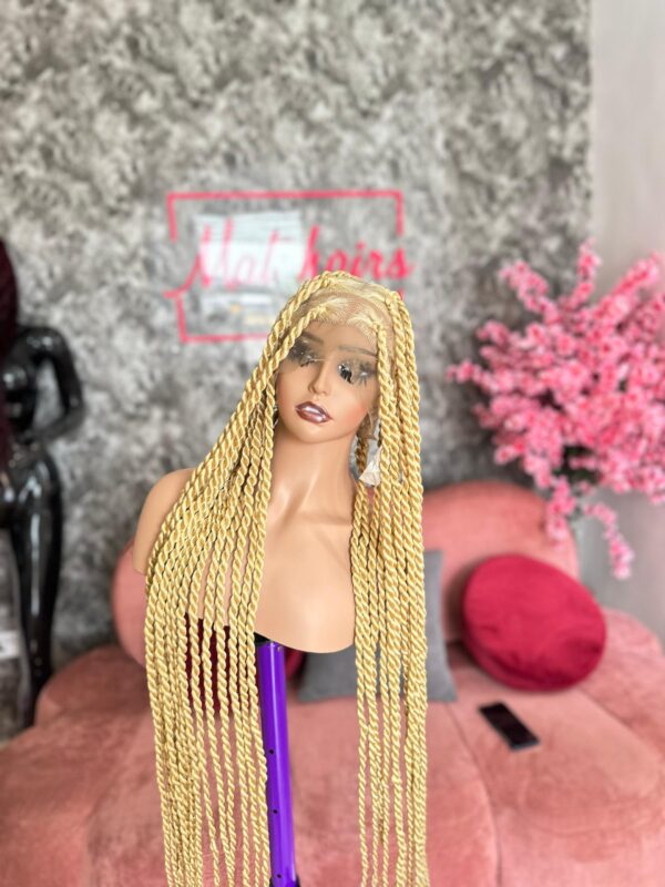 Blonde twist braid