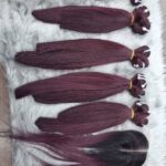 10inches burgundy bone straight
