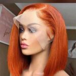orange frontal wig