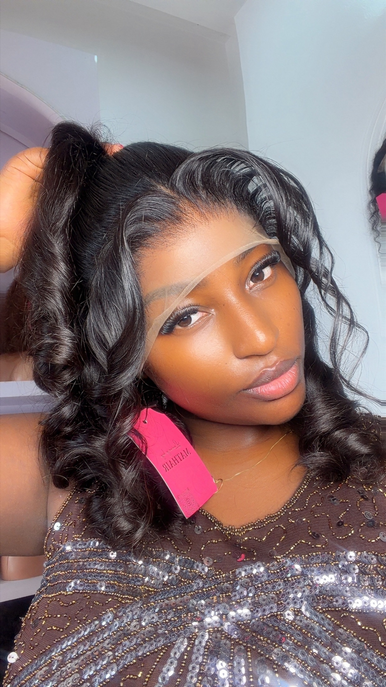 360 lace frontal bouncy wig